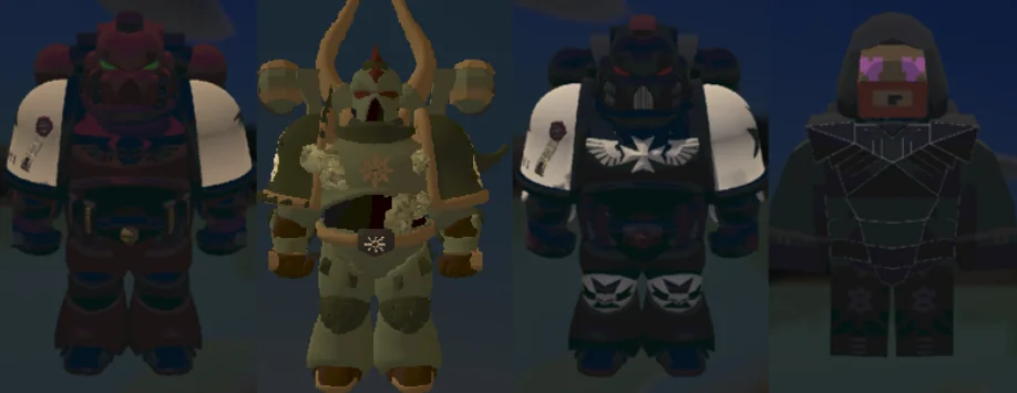 Examples of faction uniforms